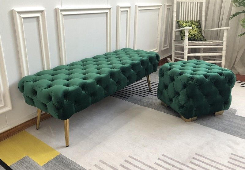 Ghế đôn dài sofa đệm nhung cao cấp JD319