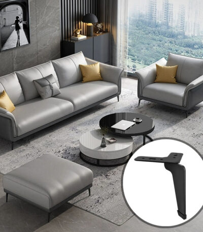 Chân ghế sofa màu đen chống trượt tinh tế GP50