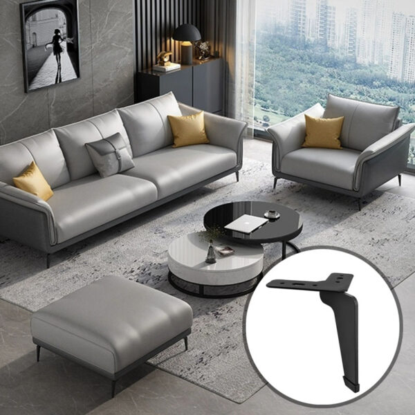 Chân ghế sofa màu đen chống trượt tinh tế GP50