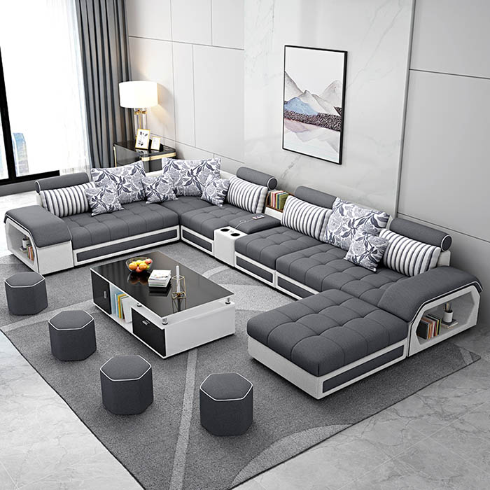 ghế sofa góc phòng khách hiện đại