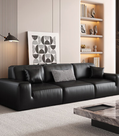 Sofa da sang trọng phong cách Minimalist SKM788