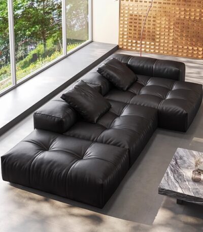 Sofa phòng khách chữ L tối giản kiểu Ý FN4052