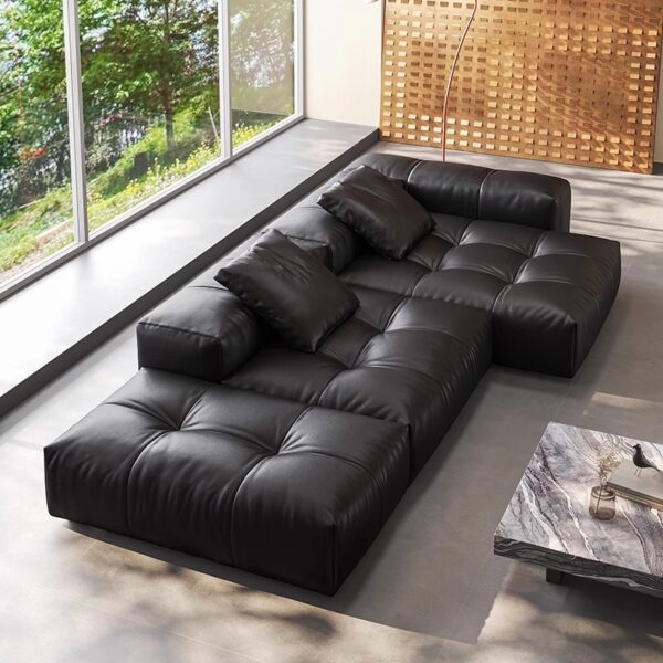 Sofa phòng khách chữ L tối giản kiểu Ý FN4052