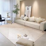 Thảm sofa trang trí hoa văn đa giác ấn tượng YN-MH18