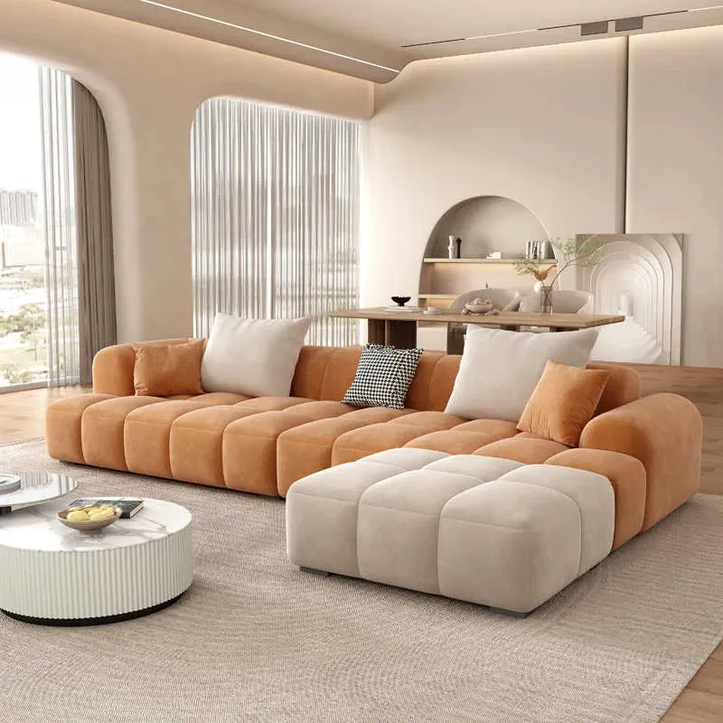 Ghế sofa da lộn phòng khách