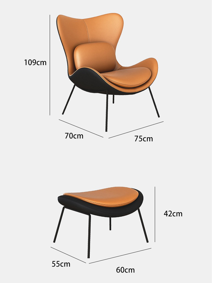 Lounge Chair thư giãn đọc sách kiểu Bắc Âu FJ674