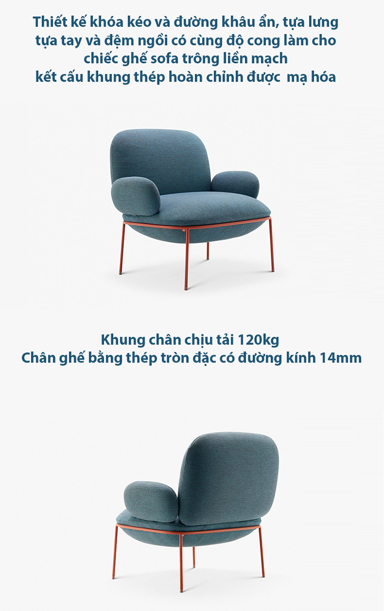 Ghế bành tựa lưng thư giãn hiện đại LX339