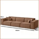 Sofa băng cao cấp bọc vải Linen S93