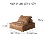 Sofa lười phòng khách hình vuông cao cấp FJ956