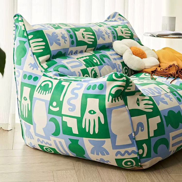 Sofa lười thư giãn hạt xốp họa tiết Graffiti DO203