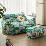 Sofa lười thư giãn hạt xốp họa tiết Graffiti DO203