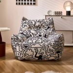 Sofa lười tựa lưng thư giãn style Doodle Art DO89