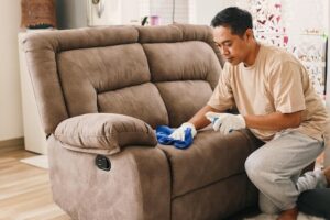 Vệ sinh sofa trước khi bảo quản