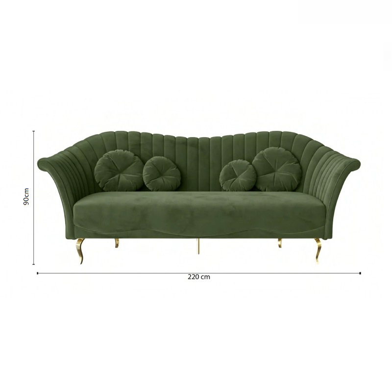 Ghế sofa dài kiểu dáng thời trang ấn tượng S115