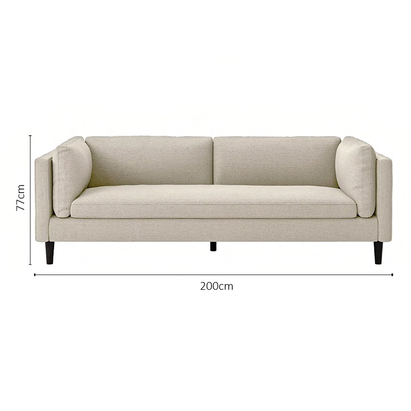 Sofa Arthur bọc vải linen sang trọng hiện đại S100