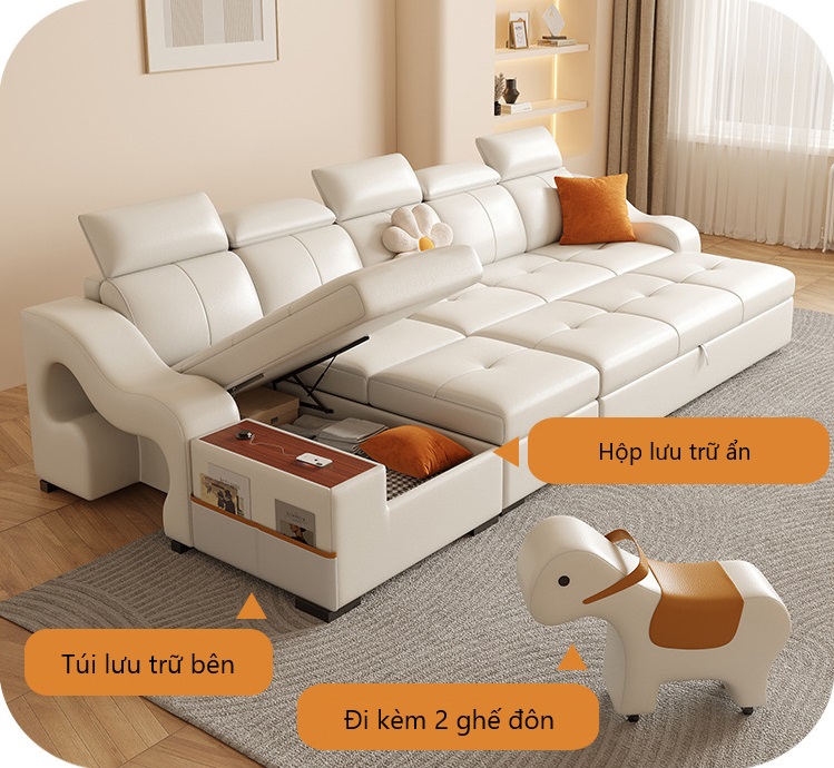 Sofa bed cao cấp tiện nghi sang trọng JES567