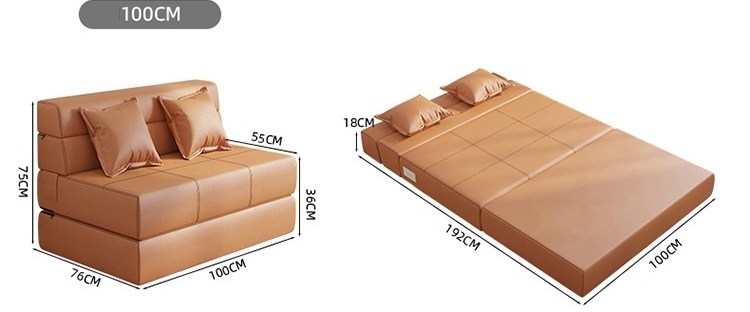 Sofa bed Tatami bọc vải nhiều màu ấn tượng HK5388