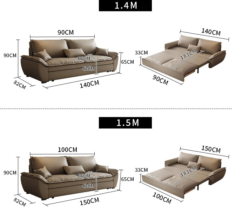 Sofa bed tích hợp ngăn lưu trữ thông minh JES415