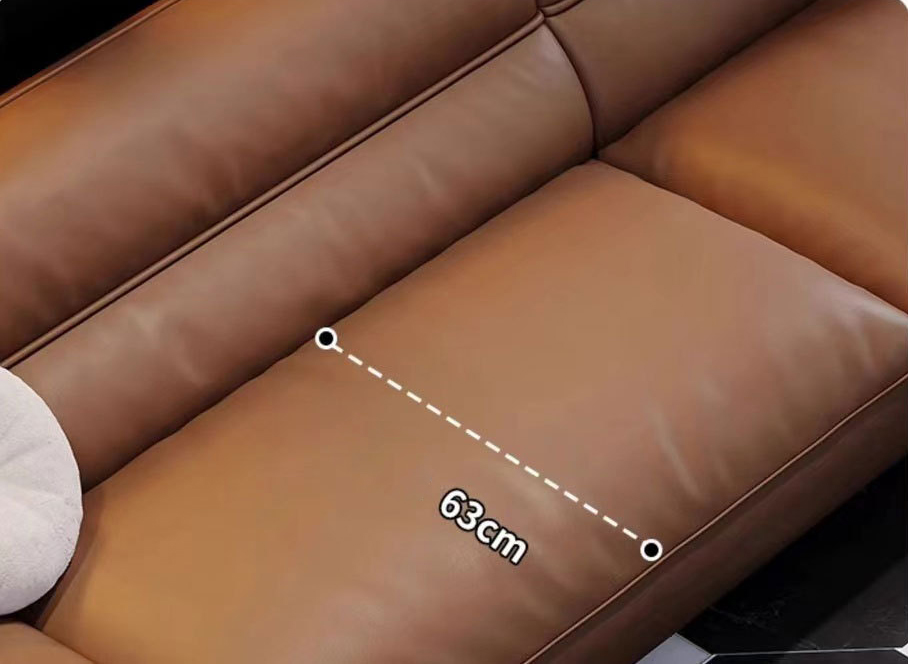 Sofa bọc da cao cấp kiểu Ý sang trọng XR9445