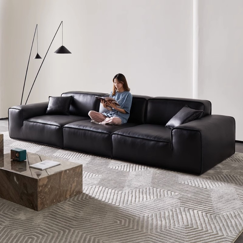 sofa da bò nhập khẩu ý