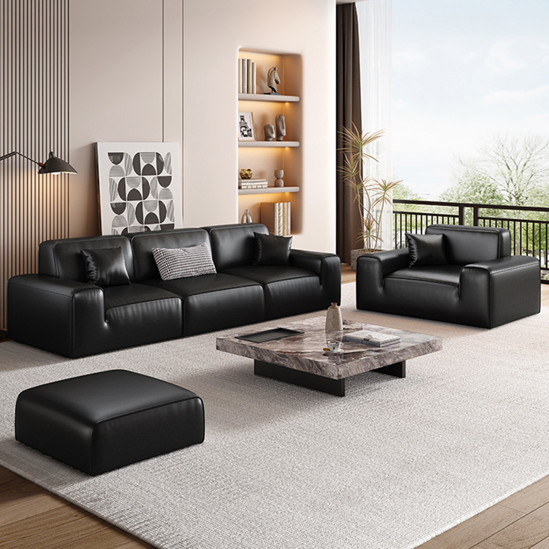 Sofa da hiện đại thiết kế sang trọng