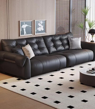 Sofa da phong cách Bắc Âu sang trọng SNX011