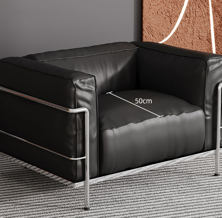 Sofa da phong cách Bauhaus sang trọng FQ9326