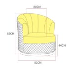 Sofa đơn thư giãn xoay 360 độ tiện lợi cao cấp FQ6468