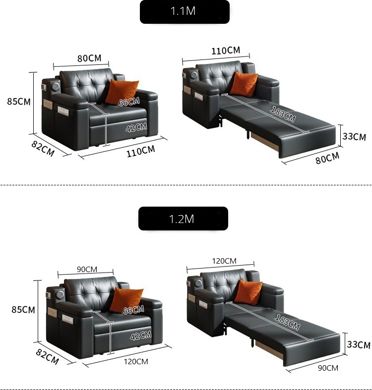 Sofa giường cao cấp đa năng hiện đại JES749