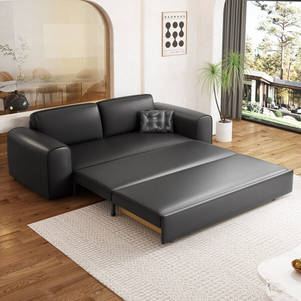 Sofa giường kéo bọc da cao cấp đa năng JES933