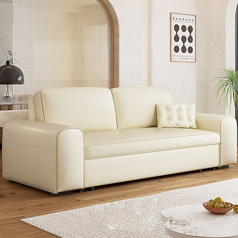 Sofa giường kéo bọc da cao cấp đa năng JES933