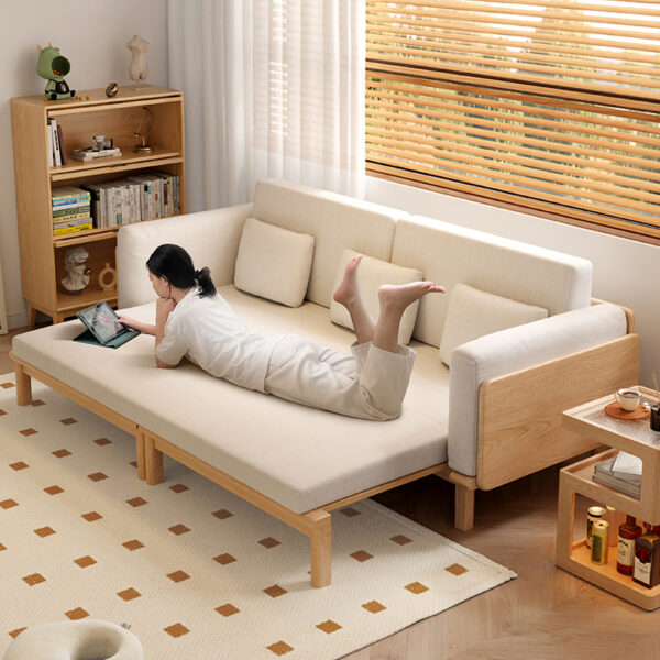 Sofa giường nằm khung gỗ sang trọng FS1882