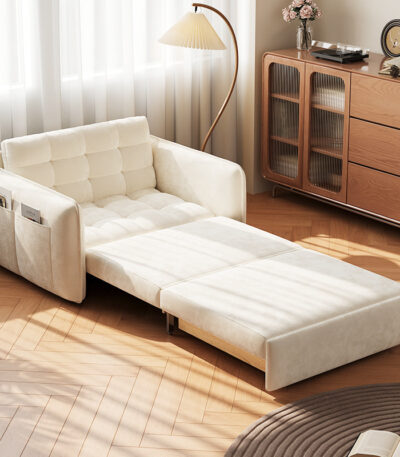 Sofa kết hợp giường đơn bọc vải nhung cao cấp JES590