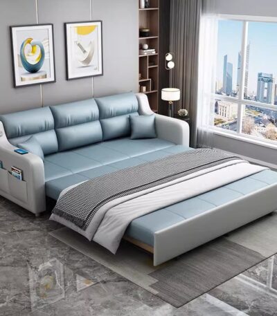 Sofa kết hợp giường kéo cao cấp nhiều màu JES395