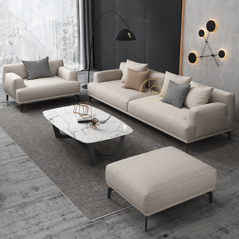 Sofa nỉ đẹp kết hợp với các đồ nội thất