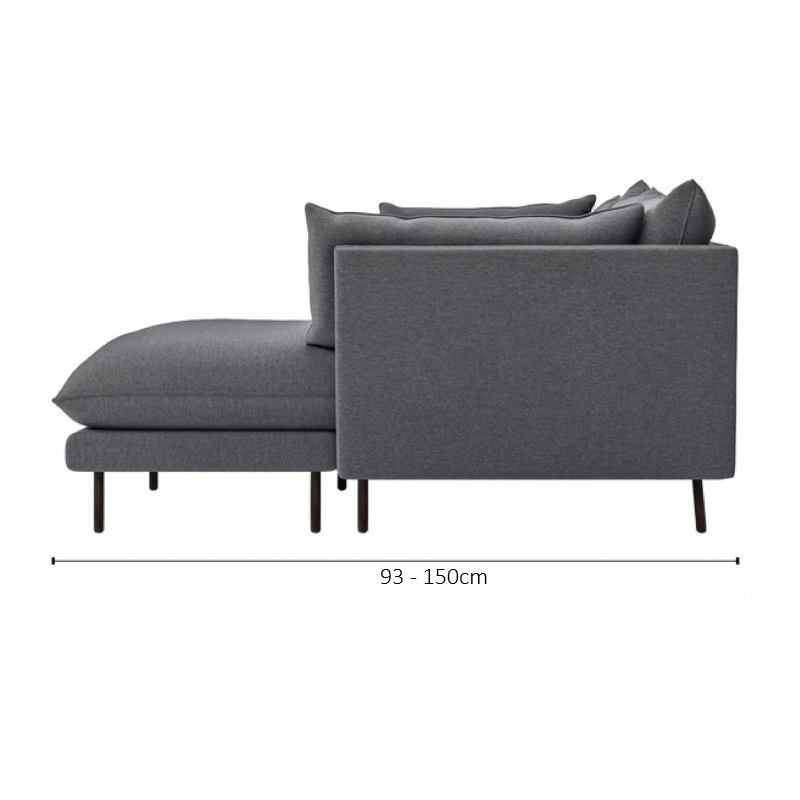 Sofa nỉ nhung trang trí phòng hiện đại S110