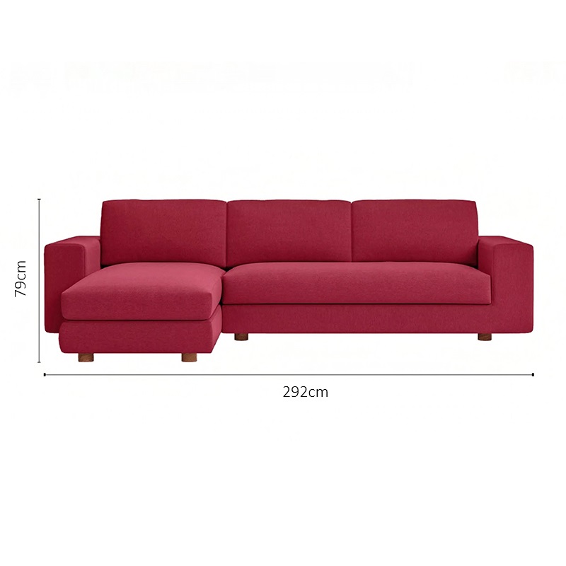 Sofa phòng khách chữ L bọc vải linen cao cấp S98