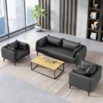 Sofa văn phòng bọc da sang trọng hiện đại SKM262