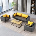 Sofa văn phòng bọc da sang trọng hiện đại SKM262