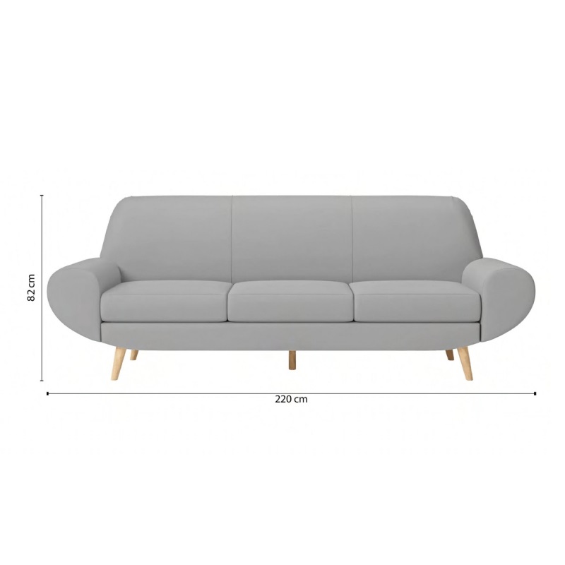 Sofa văng bọc da sang trọng hiện đại S105