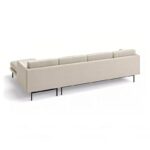 Sofa văng bọc vải lanh màu be hiện đại cao cấp S118