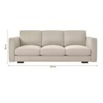 Sofa văng bọc vải linen decor phòng sang trọng S96