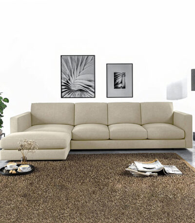 Sofa văng bọc vải linen decor phòng sang trọng S96