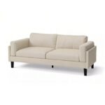 Sofa văng da màu be thanh lịch S102