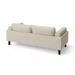 Sofa văng da màu be thanh lịch S102