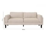 Sofa văng da màu be thanh lịch S102