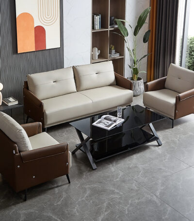 Sofa văng da phong cách Bắc Âu thanh lịch FQ1238