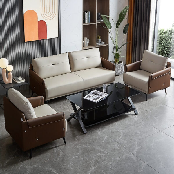 Sofa văng da phong cách Bắc Âu thanh lịch FQ1238