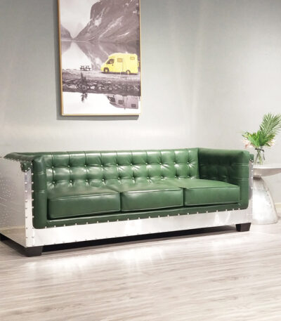 Sofa văng da phong cách công nghiệp FS7400