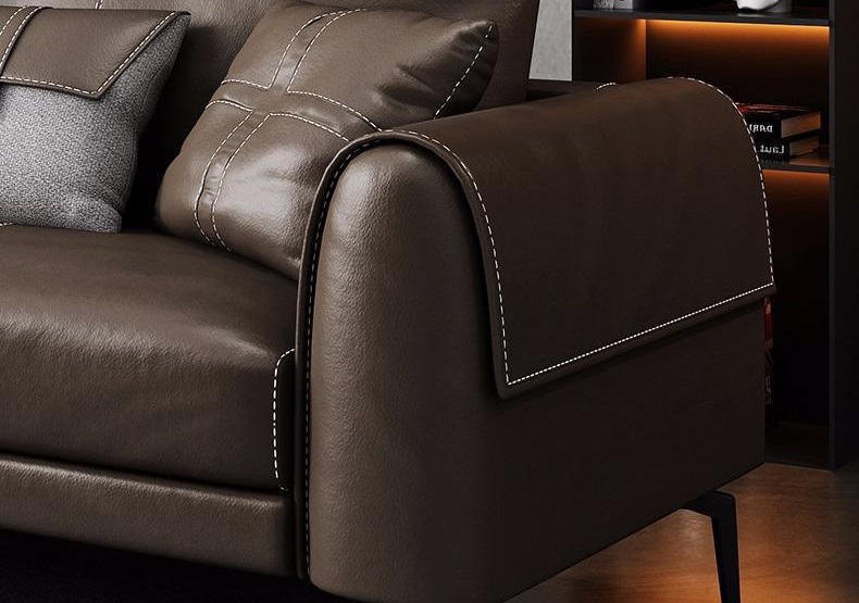 Sofa văng da phong cách sang trọng hiện đại SKM141